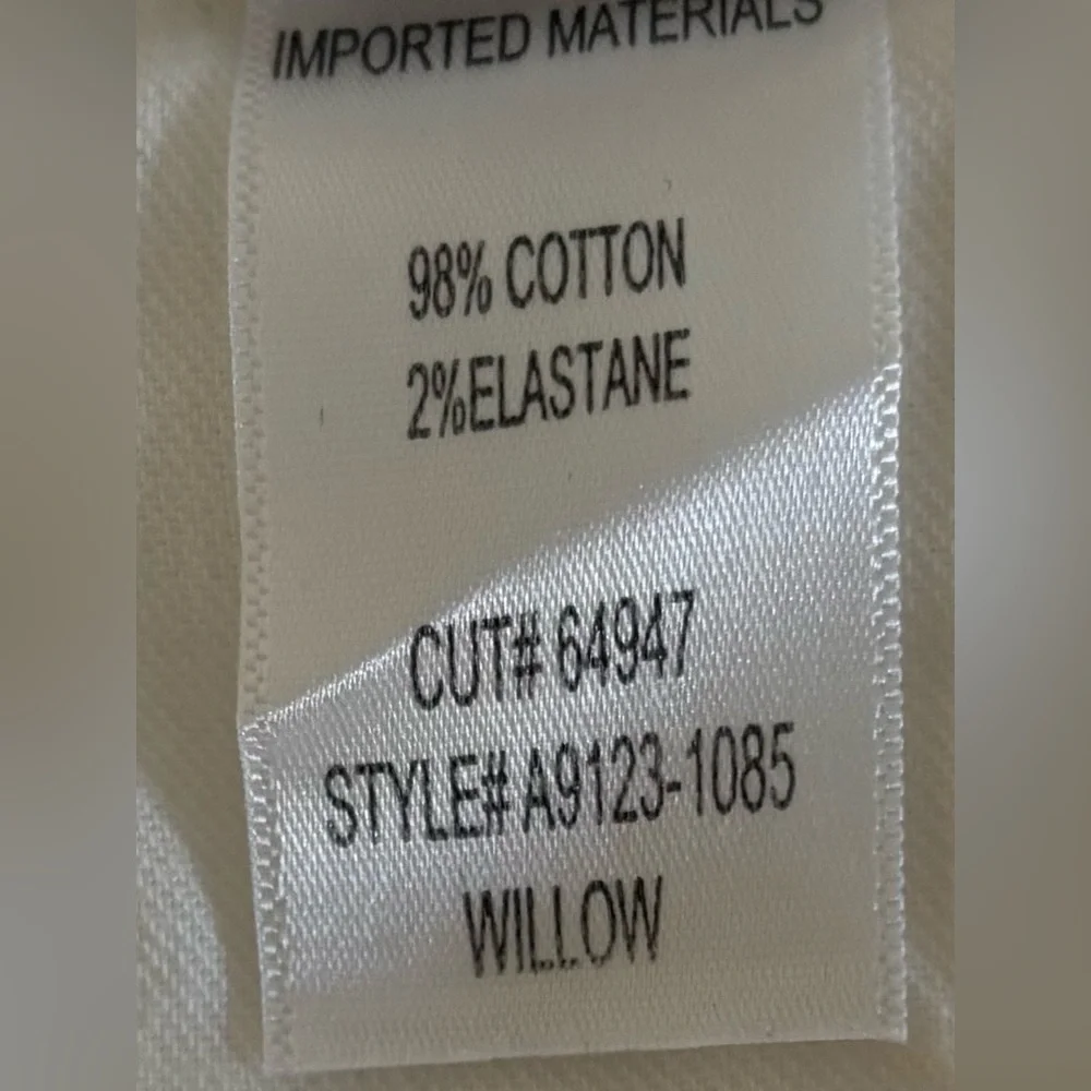 Agolde Willow Mid-Rise Slim Cut White Jeans - Picture 5 of 8